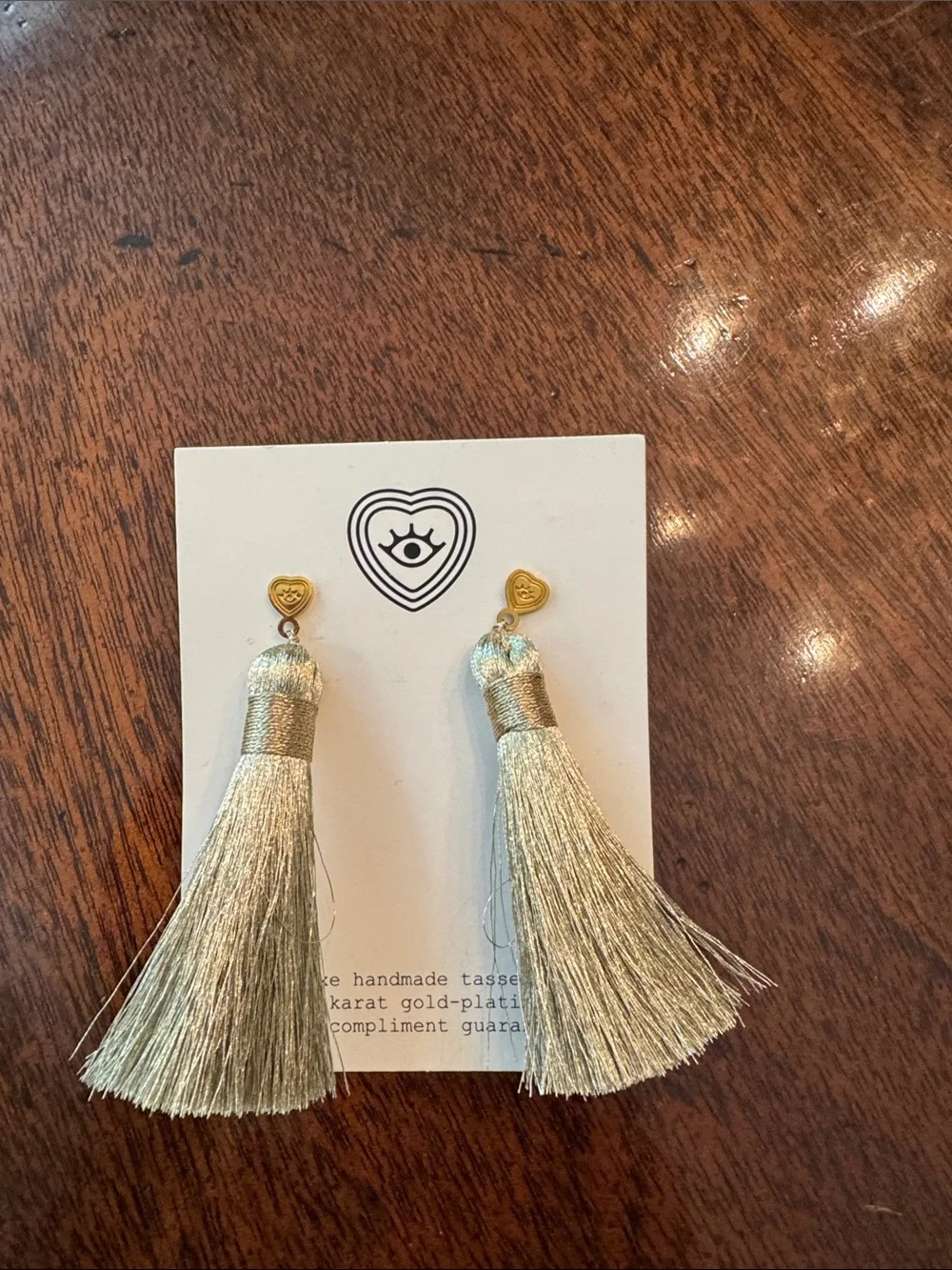 HART Gold Fringe Tassel Earrings